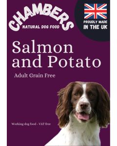 Chambers own dog food salmon and potato